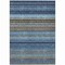 Homeroots 8' X 10' Navy Blue Sky Blue And Taupe Striped Washable Indoor Outdoor Area Rug 614818 - alternate 8