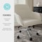 Martha Stewart Rayna Upholstered Office Chair in Light Gray/Polished Nickel CH-220921-6-LGY-MS - alternate 8