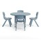 Flash Furniture 5 PC Plastic Activity Table and 4 Chairs Set, 10.5 in Seat Height-Dusty Blue YU-YCX-0073-2-ROUND-TBL-DSTYBL-E-GG - alternate 9