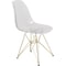 Leisuremod Bristol 5-Piece Modern Dining Set: Round MDF Table & 4 Eiffel Plastic Chairs with Chrome Legs, 5PK BTBL-35BL-CR19CLG4 - alternate 7