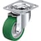 Blickle Swivel Plate Caster, PU, 4", 660 lb., Caster Wheel/Tread Material: Aluminum/Polyurethane Elastomer LK-ALST 100K-14 - alternate 1