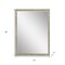 Homeroots 39" Silver Wood Accent Mirror 632786 - alternate 3