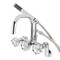 Kingston Brass Wall Mount Clawfoot Tub Faucet, Polished Chrome AE8451RX - alternate 1