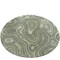 Homeroots 8' Artichoke Green And Ivory Round Geometric Washable Indoor Outdoor Area Rug 631361 - alternate 1