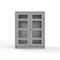 Strong Hold 14 GA Industrial Clear View Uniform Cabinet with Hanger Rod 56-LD-WR-241-L - alternate 3