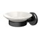 Gatco Latitude II Porcelain Soap Dish, Matte Black 1940MX - alternate 1