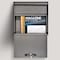 Mail Boss Metro Locking Wall-Mount Mailbox, Bronze, 14/16-Gauge Steel 805942 - alternate 9