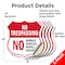 Signmission No Trespassing Shield Sign No Animals Ve, 4 inch X 4 inch, Vinyl Decal, 5PK SHI-D-5PACK-4-413 - alternate 5