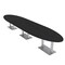 Skutchi Designs Oval Conference Table With Power Unit, 48 in W, 192 in L, Black HAR-OVL-48X192-DOU-U999ST19-NA - alternate 1