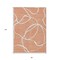 Homeroots 8' X 10' Salmon And Ivory Abstract Washable Indoor Outdoor Area Rug 597520 - alternate 8