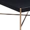 Homeroots 42" Black and Gold Solid Wood and Steel Square Coffee Table 556707 - alternate 8