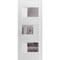 Vdomdoors Slab Door Panel Sete 6999 White Silk with Mirror Modern Finished Doors Pocket Closet Sliding SETE6999S-WS-18 - alternate 1