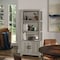 Martha Stewart Hutton Four Tier Shaker Style Bookcase with Storage Cabinet in Gray Washed Wood with Oil Rubbed Bronze Hardware ZG-053-GY-BK-MS - alternate 9