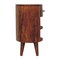 Homeroots 22" Brown Solid Wood Round One Drawer Nightstand 651862 - alternate 9