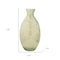 Homeroots Set of Three Sage Green Seeded Bubble Glass Table Vases, 3PK 634100 - alternate 4