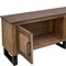 Homeroots 93" Brown Solid Wood Cabinet Enclosed Storage Distressed TV Stand 528767 - alternate 11