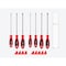 Tekton Phillips and Slotted Screwdriver Set w/Red Modular Organizers-8in Shanks, 7pc (#1-#3, 4-8mm) DWZ90126 - alternate 5