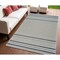 Homeroots 4' X 6' Blue and Cream Striped Distressed Indoor Outdoor Area Rug 558781 - alternate 9