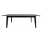 Homeroots 86" Gray and Walnut Wood Self-Storing Leaf Extendable Dining Table 716296 - alternate 1