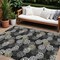 Homeroots 10' X 14' Black Gray And Ivory Polka Dot Washable Indoor Outdoor Area Rug 594219 - alternate 1