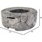Bluegrass Living 28in Edinburgh MGO Propane Fire Pit Table with Glass Beads and Cover HF09501AA - alternate 4