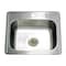 Kingston Brass 25-Inch Stainless Steel Self-Rimming Single Bowl Drop-In Kitchen Sink, 1-Hole with Strainer KGKTS2522918 - alternate 1