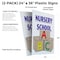 Signmission Nursery School, Plastic Signs Only 24 Inch x 36 Inch, Corrugated Plastic, 2PK CSB-2436-2PACK-Nursery School - alternate 2