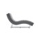 Homeroots 26" Gray Sofa Chaise With Silver Legs 482889 - alternate 1