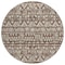 Homeroots 8' Brown And Beige Round Southwestern Washable Indoor Outdoor Area Rug 594156 - alternate 8