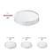 Smarty Had A Party 12 in White Round Plastic Trays, 25PK 9922WH-CASE - alternate 5