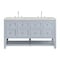 James Martin Vanities Breckenridge 60 in. Double Vanity, Serenity Blue, w/ 3 CM Lime Delight Quartz Top 330-V60D-SRB-3LDL - alternate 1