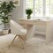 Martha Stewart Sora Upholstered Stationary Office Chair in Off White/Polished Brass CH-222119-CR-GLD-MS - alternate 7