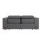 Homeroots 76in Dark Gray and Silver Italian Leather Power Reclining Loveseat 720517 - alternate 7