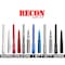 Recon Truck Accessories .50 CAL BULLET SHAPED EXTENDED RANGE ALUMINUM 8IN SHORTY ANTENNA RED 264ANT50RD - alternate 10