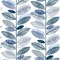 Brewster Nyssa Blue Leaves Wallpaper 2904-25682 - alternate 1