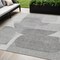 Homeroots 5' X 8' Linen And Gray Abstract Washable Indoor Outdoor Area Rug 632162 - alternate 1