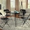 Flash Furniture 33.5 W, 33.5 L, 27.75 H, Foam, Medium Density Fiberboard, Metal, Plastic, Vinyl Top, Black 3-JB-2-GG - alternate 15