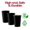 Smarty Had A Party 12 oz. Black Round Disposable Plastic Tumblers (240 Cups), 240PK 512B-CASE - alternate 7