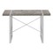 Homeroots 49" Gray and Silver Computer Desk 489869 - alternate 9