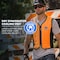 Ergodyne 3XL Orange Dry Evaporative Cooling Vest - Zipper 6685 - alternate 7