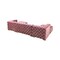 Homeroots Tufted Pink Velvet Modular U Shaped Sofa and Chaise Sectional With Toss Pillows 642269 - alternate 7
