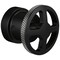 Brizo Litze Sensori Thermostatic Valve Trim Handle Kit, Wheel Matte Black/Luxe Steel HW6632-BLSL - alternate 1