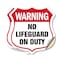 Signmission Pool Safety Shield Sign Warning No Lifeg, 18 inch X 18 inch, Vinyl Decal, 2PK SHI-D-2PACK-18-431 - alternate 1