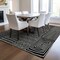 Homeroots 5' X 8' Black And Ivory Geometric Washable Indoor Outdoor Area Rug 596903 - alternate 9