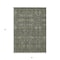 Homeroots 3' X 5' Moss Green And Gray Floral Washable Indoor Outdoor Area Rug 564377 - alternate 9