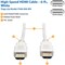 Tripp Lite 6FT HIGH SPEED HDMI CABLE DIGITAL VIDEO WITH AUDIO 4K X 2K M/M WHITE 6FT P568-006-WH - alternate 2