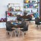 Regency Square Kee Mobile Adjustable Classroom Table W/ 4 Andy Chairs, 42 in W, 42 in L, Neo Walnut TB4242NWAPCGY45BK - alternate 5