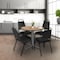 Regency Round Cain Small X-Base Breakroom Table, 30 in W, 30 in L, Noble Oak TB30RNDNOGY - alternate 5