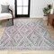 Jonathan Y Rih Moroccan Style Diamond Gray/Ivory 4 ft. x 6 ft. Area Rug MOH306B-4 - alternate 1