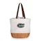 Picnic Time Family Of Brands NCAA Florida Gators Coronado Canvas and Willow Basket Tote - Picnic Bag 203-00-187-164-0 - alternate 1